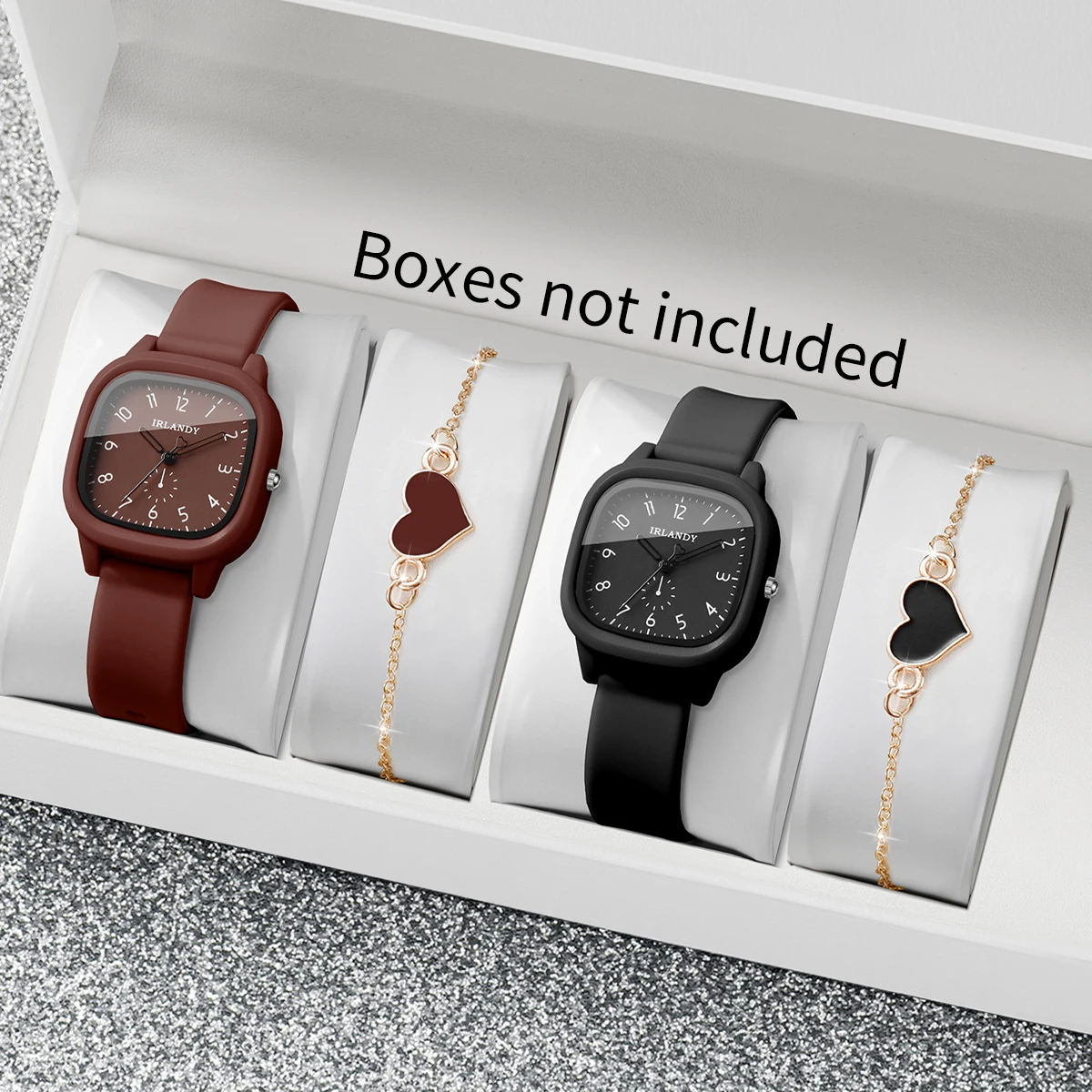 Ladies Fashion Watch - 4 Buah Set Jam Tangan Kuarsa