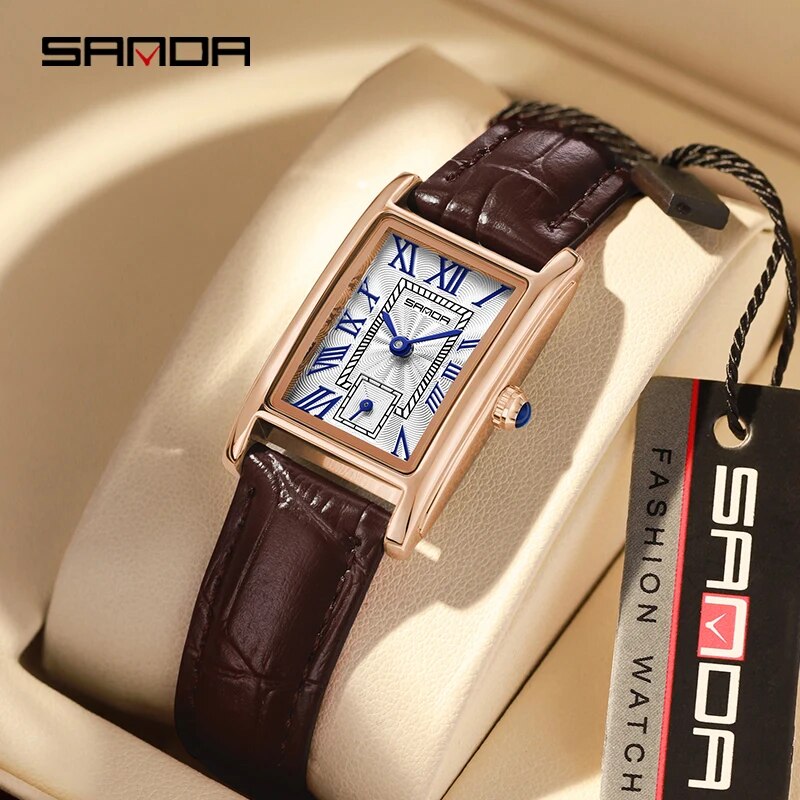 Minimalist Thin Watch - SANDA 1116 jam tangan Analog Wanita