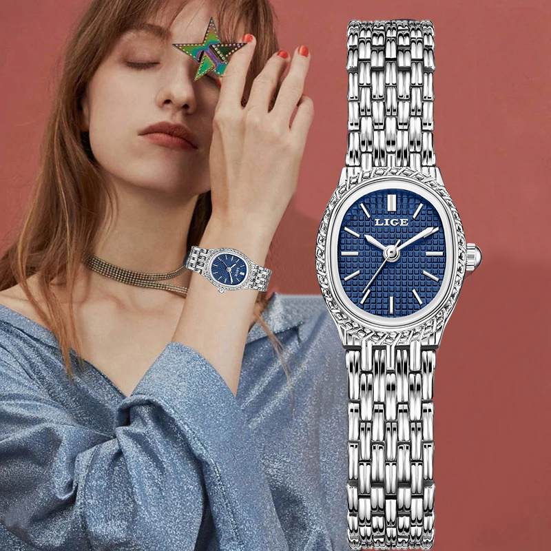 Ladies Fashion Watch - LIGE Jam Tangan Wanita Kuarsa Mewah