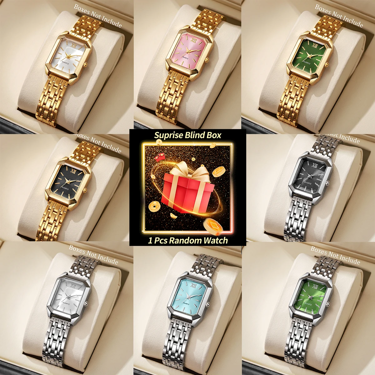 Ladies Fashion Watch - Jam Tangan Wanita Model Kotak Kejutan,