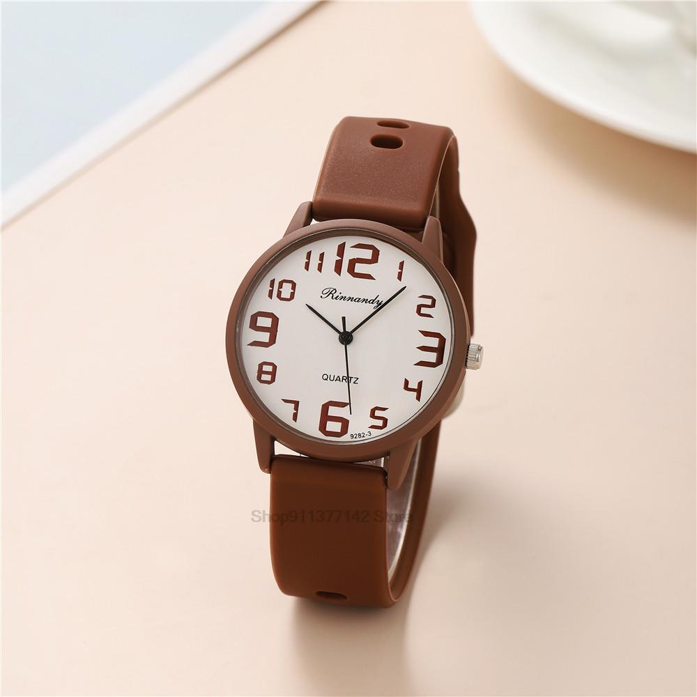 Minimalist Thin Watch - Set Jam Tangan Silikon Wanita Modis