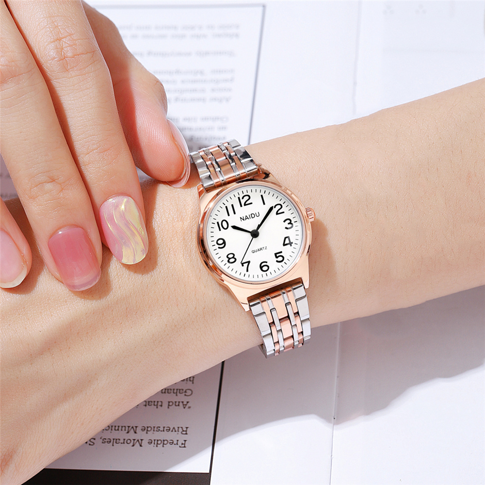 Minimalist Thin Watch - Jam tangan kuarsa baja Wanita dial