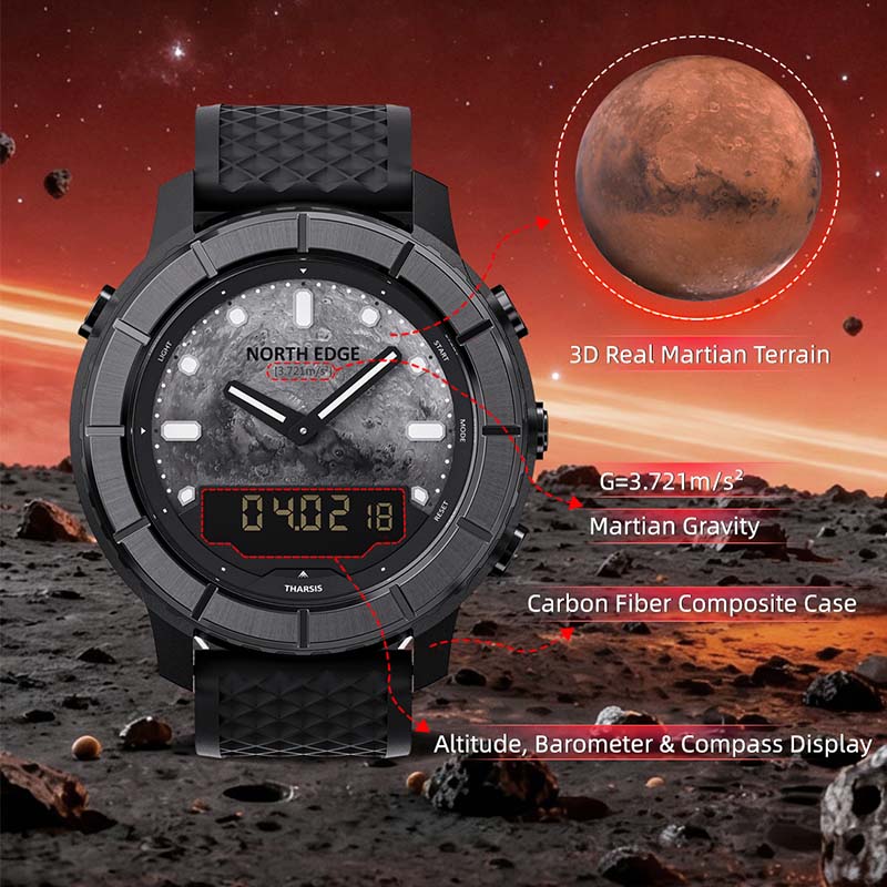 Jam Tangan Olahraga Pria North - Altimeter Compass Watch ulasan dan harga