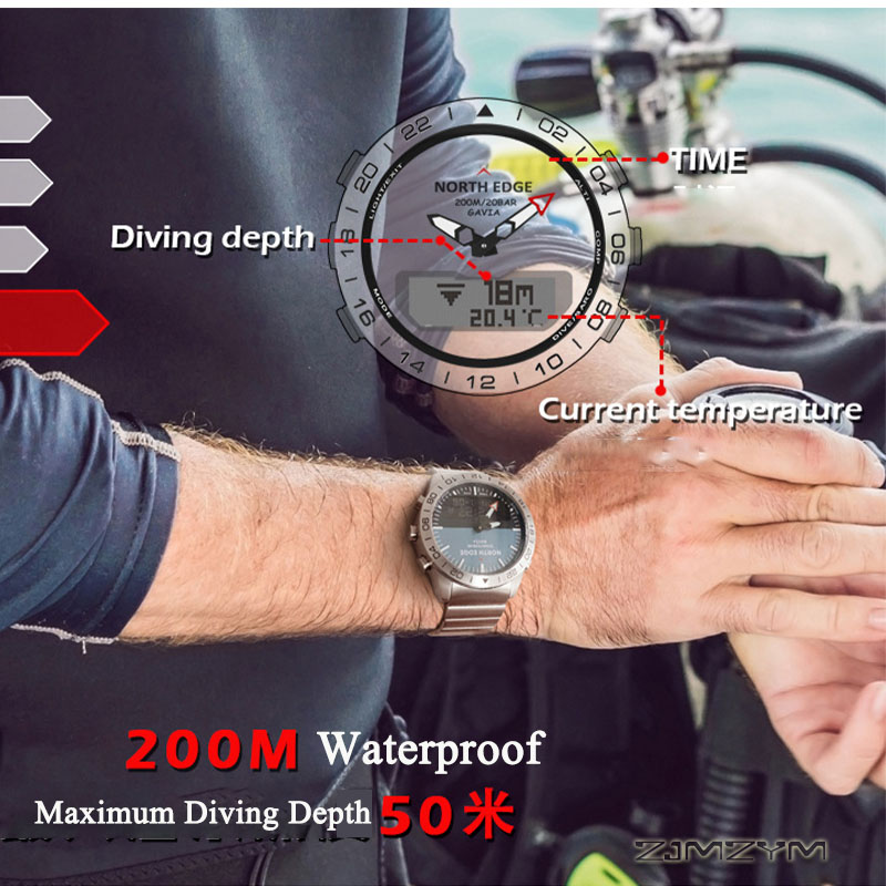 Jam Tangan Selam Analog Digita - Waterproof Diving Watch ulasan dan harga