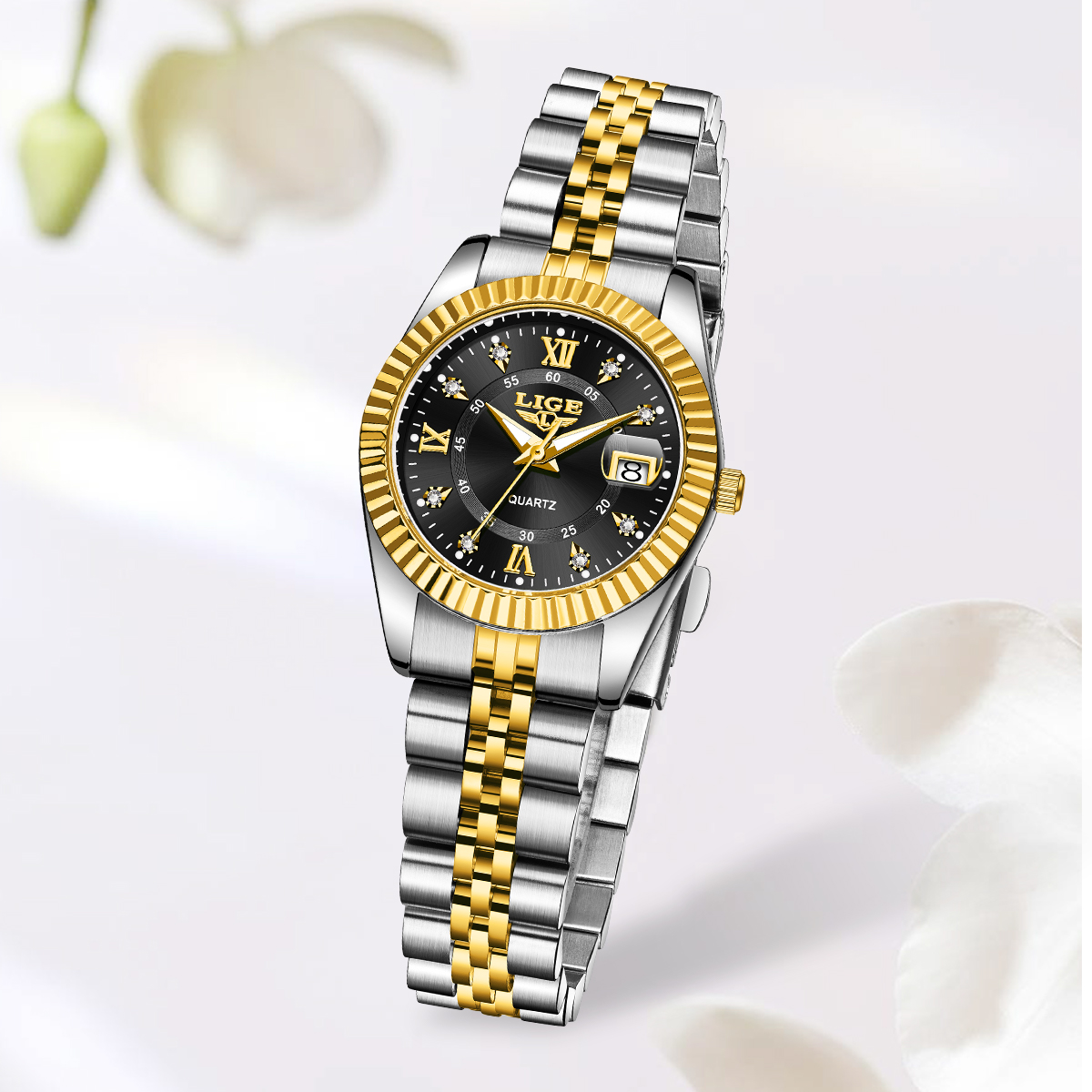 LIGE Jam Tangan Kuarsa Wanita  - Waterproof Diving Watch ulasan dan harga