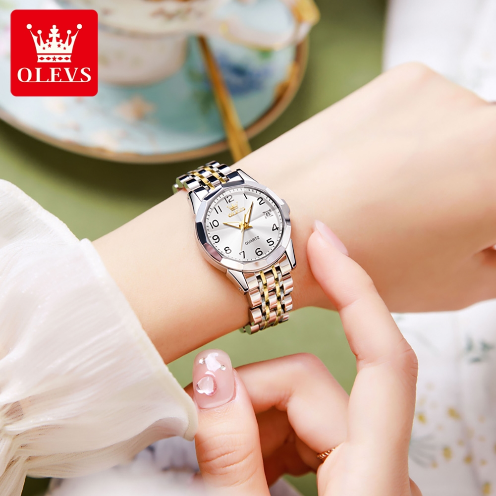 OLEVS jam tangan Quartz wanita - Minimalist Thin Watch ulasan dan harga
