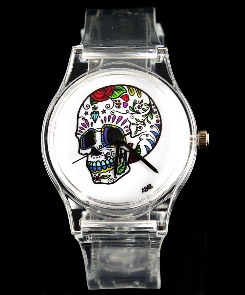 Bunga Mawar Tengkorak Kerangka - Minimalist Thin Watch ulasan dan harga