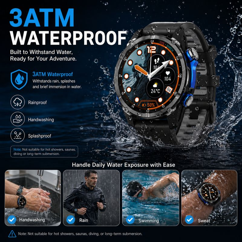 HD350 Pro Jam Tangan Pintar AG - Altimeter Compass Watch ulasan dan harga