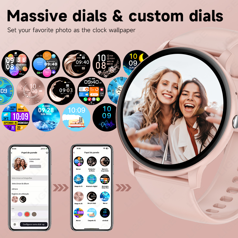 Jam Tangan Pintar Baru 2026 Ja - Smartwatch Ladies Watches For Women ulasan dan harga