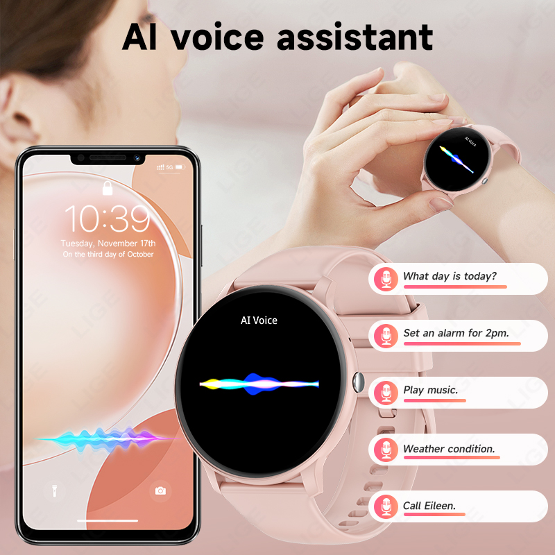 Jam Tangan Pintar Baru 2026 Ja - Smartwatch Ladies Watches For Women ulasan dan harga