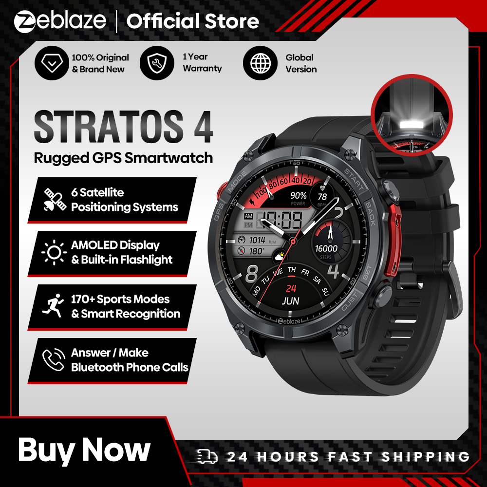 Zeblaze Stratos 4 Jam Tangan P - Altimeter Compass Watch ulasan dan harga