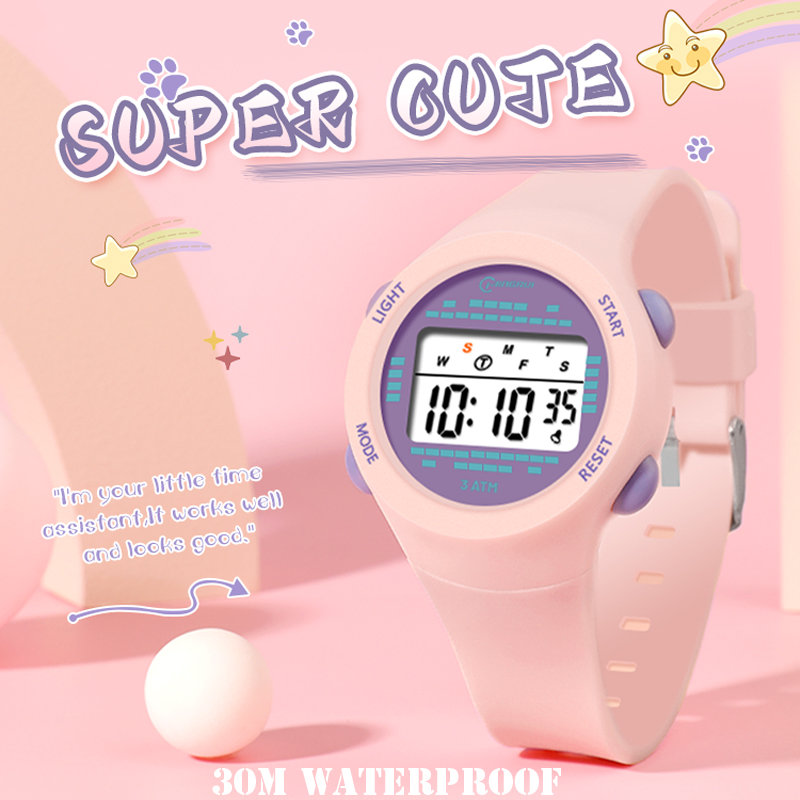 Jam tangan anak elektronik, ja - Smartwatch Digital Watches For Kid Boy With Alarm ulasan dan harga