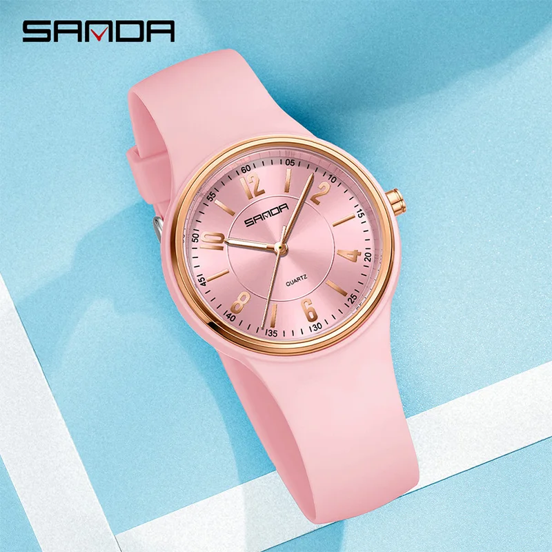 SANDA Jam Tangan Kuarsa Wanita - Waterproof Diving Watch ulasan dan harga