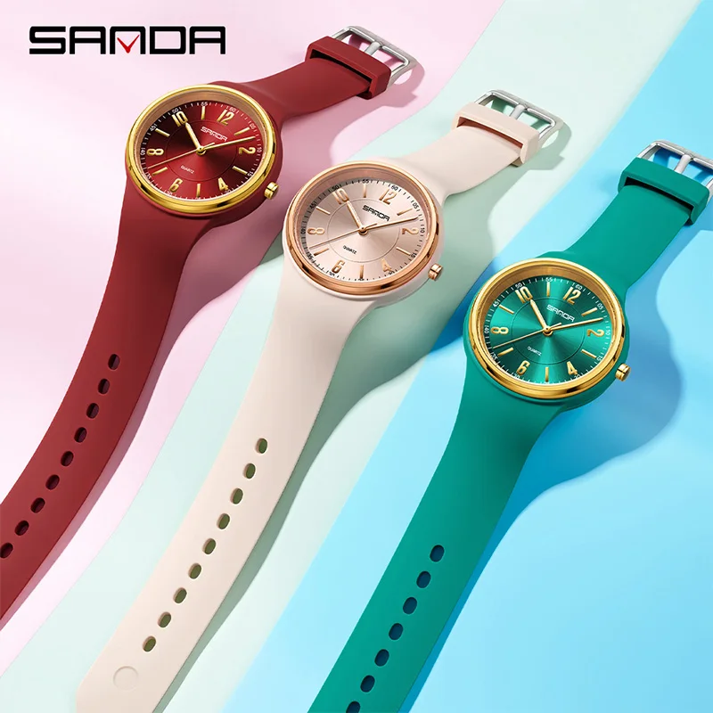 SANDA Jam Tangan Kuarsa Wanita - Waterproof Diving Watch ulasan dan harga