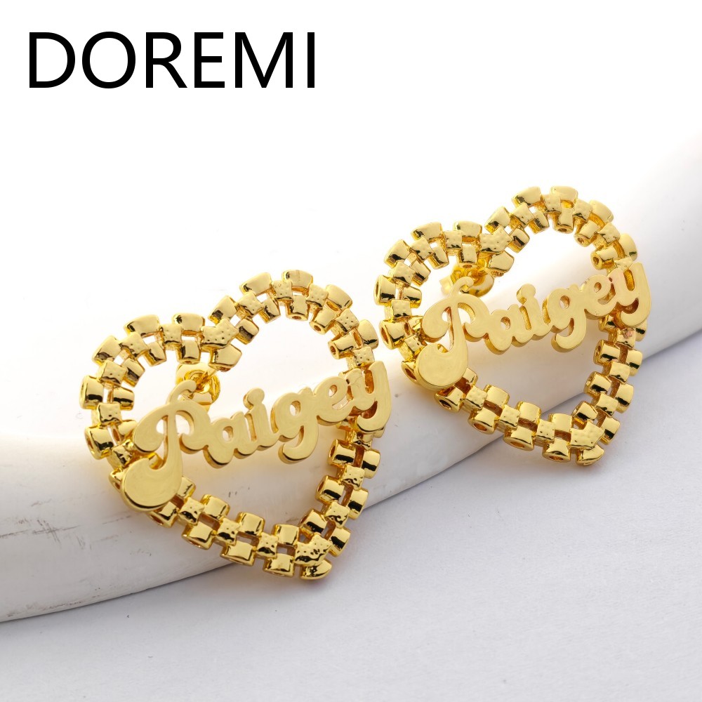 DOREMI 30mm Anting Nama Kustom - Ladies Fashion Watch ulasan dan harga