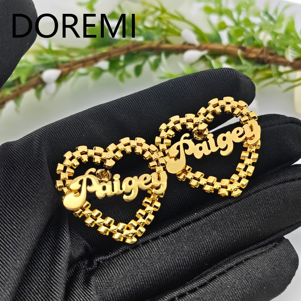 DOREMI 30mm Anting Nama Kustom - Ladies Fashion Watch ulasan dan harga