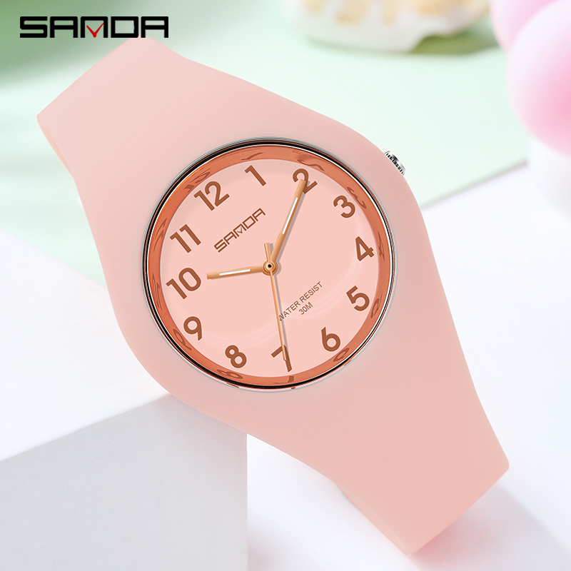 Sanda Bermerek Mewah 2022 Jam  - Minimalist Thin Watch ulasan dan harga