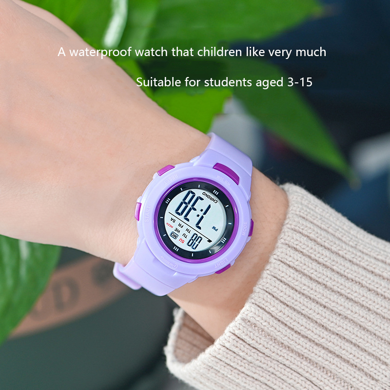 Utthai jam tangan anak jam tan - Smartwatch Digital Watches For Kid Boy With Alarm ulasan dan harga